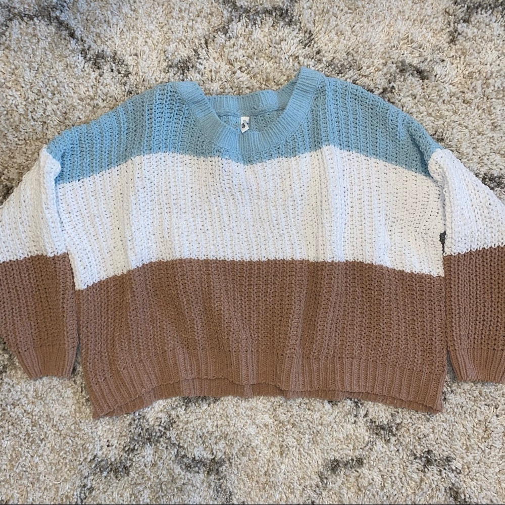 multicolored sweater